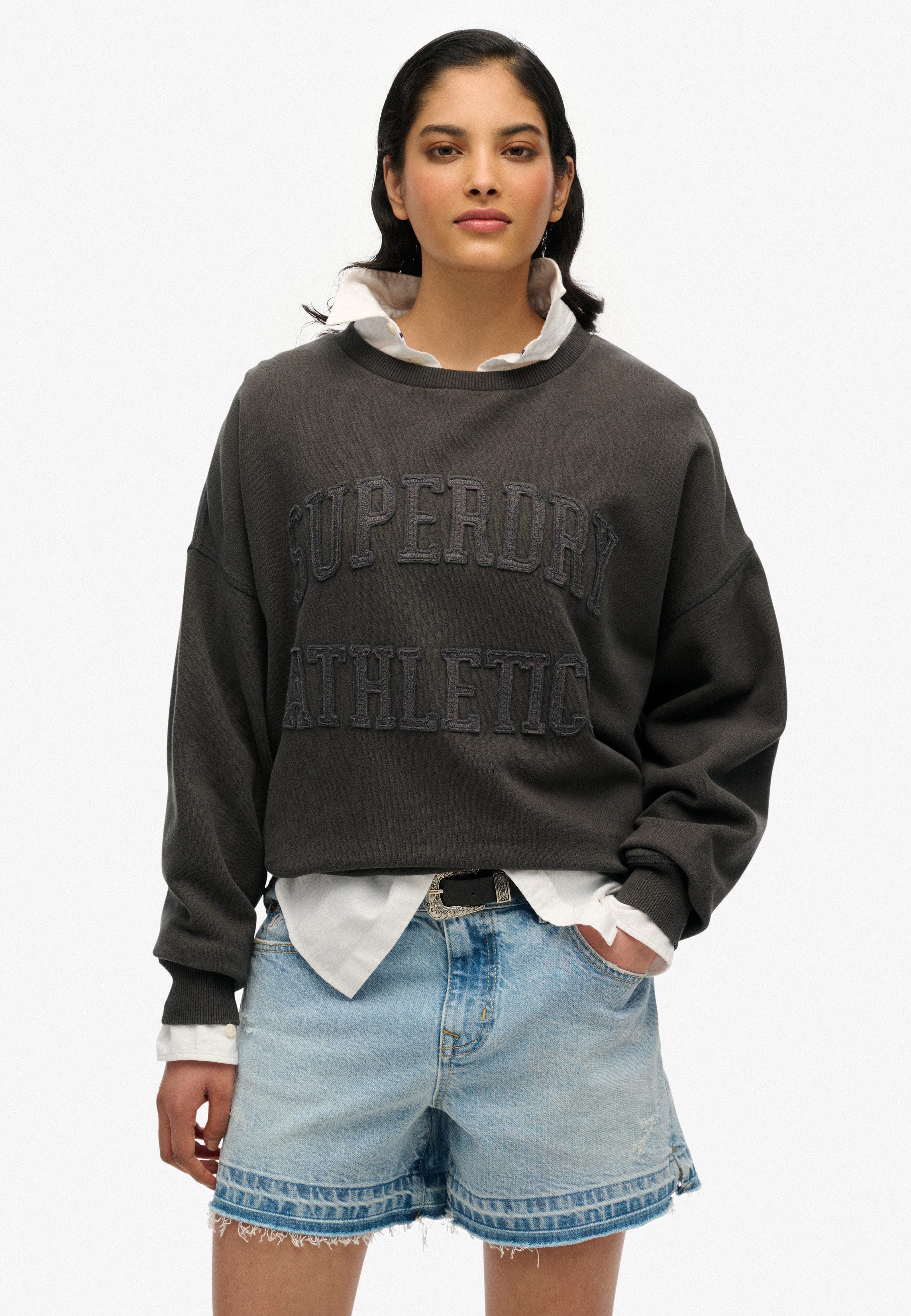 Superdry Sweatshirt ATHLETIC TONAL APPLIQUE CREW günstig online kaufen