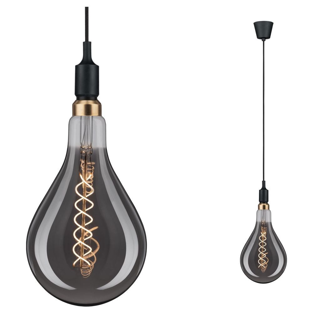 Paulmann Pendelleuchte Pendelleuchte Neordic in Schwarz E27 max. 20W 1-flammig