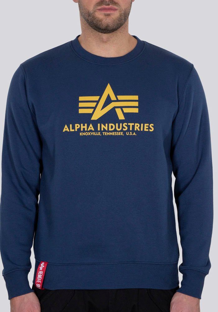 Alpha Basic new Sweatshirt Sweater navy Industries