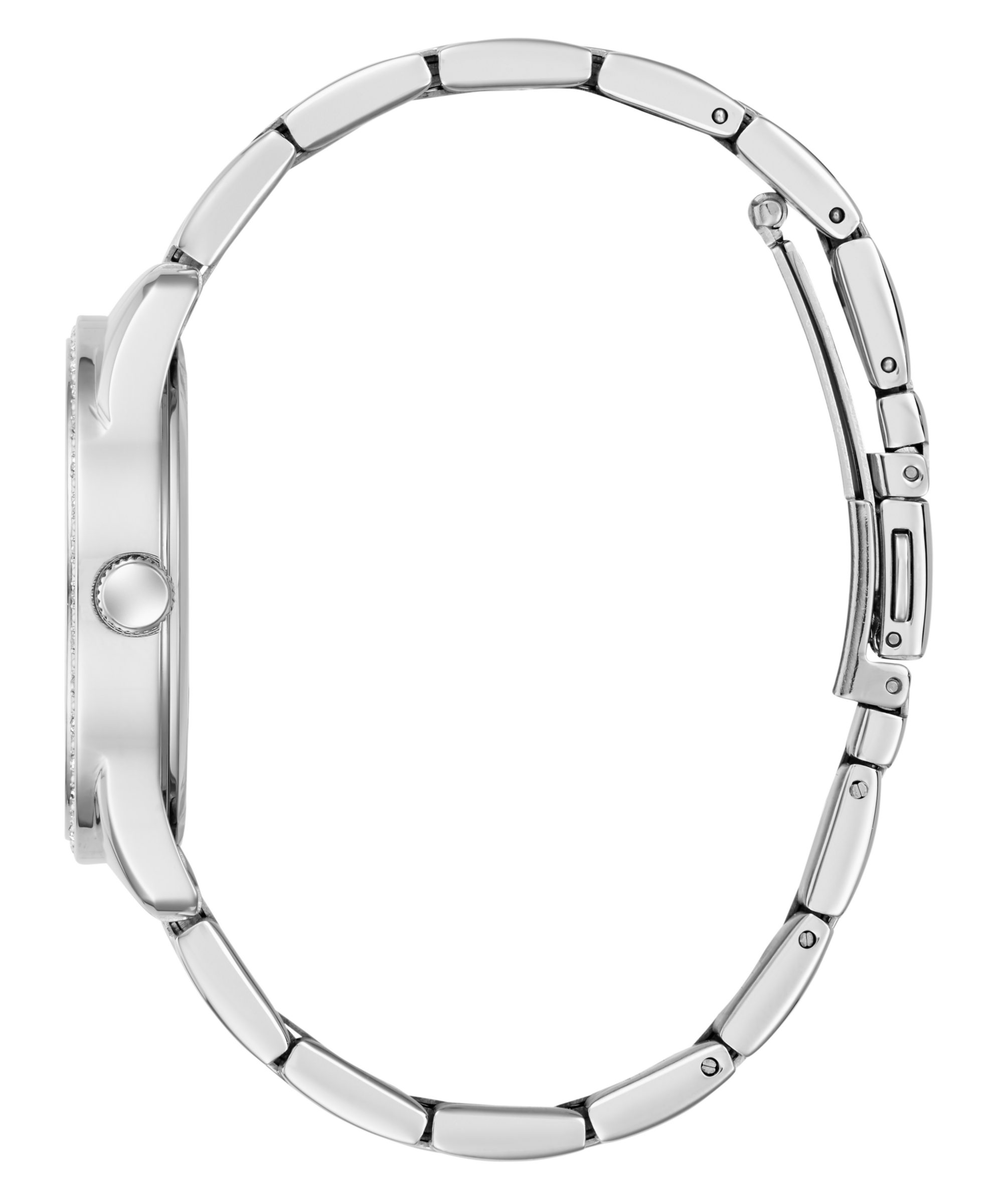 Guess Quarzuhr ROXY GW0987L1, Armbanduhr, Damenuhr, Edelstahlarmband, Kristallglas