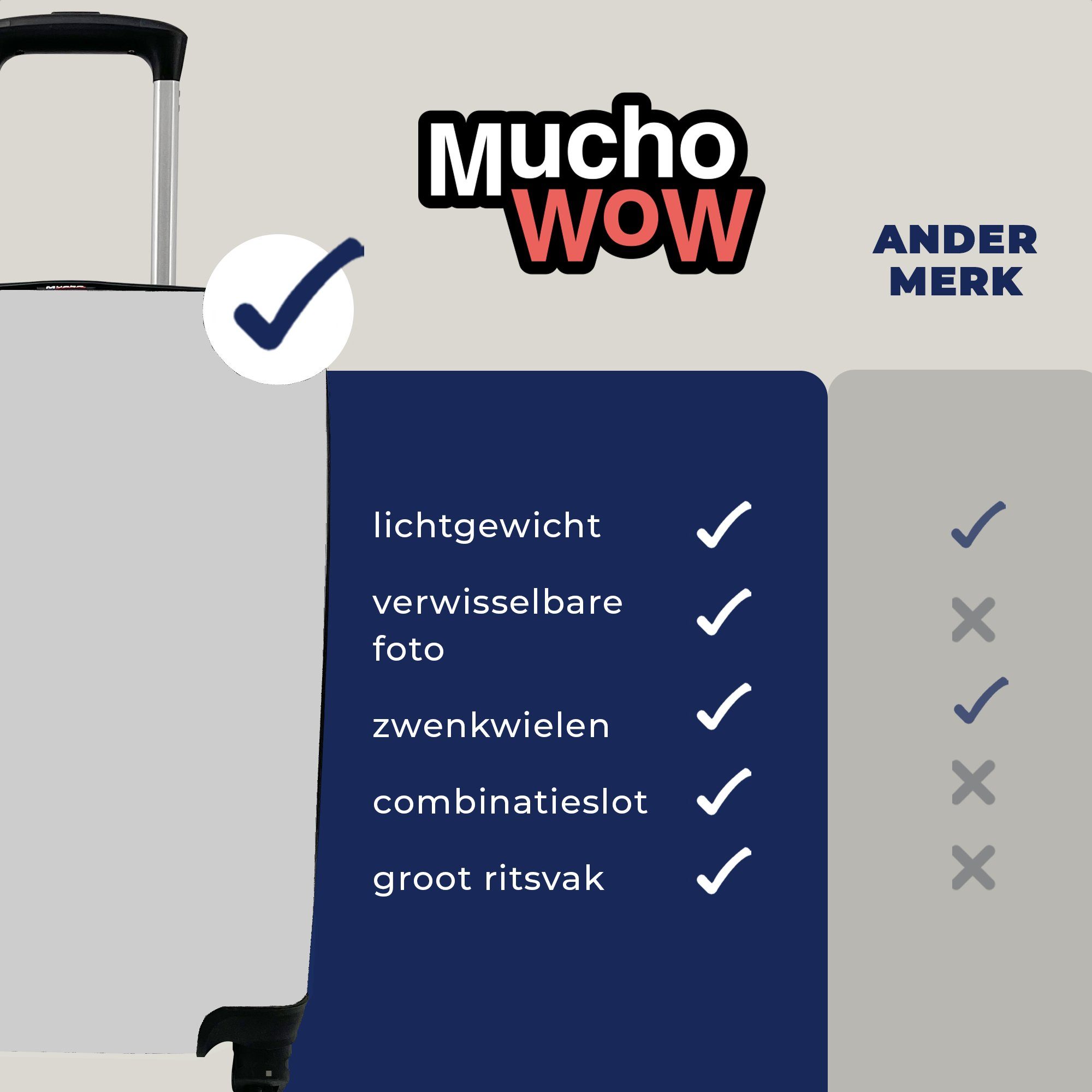 MuchoWow Handgepäckkoffer Tiere - Löwe Ferien, - Schwarz Trolley, - mit rollen, Reisetasche - Reisekoffer Rollen, für Weiß 4 Handgepäck Porträt