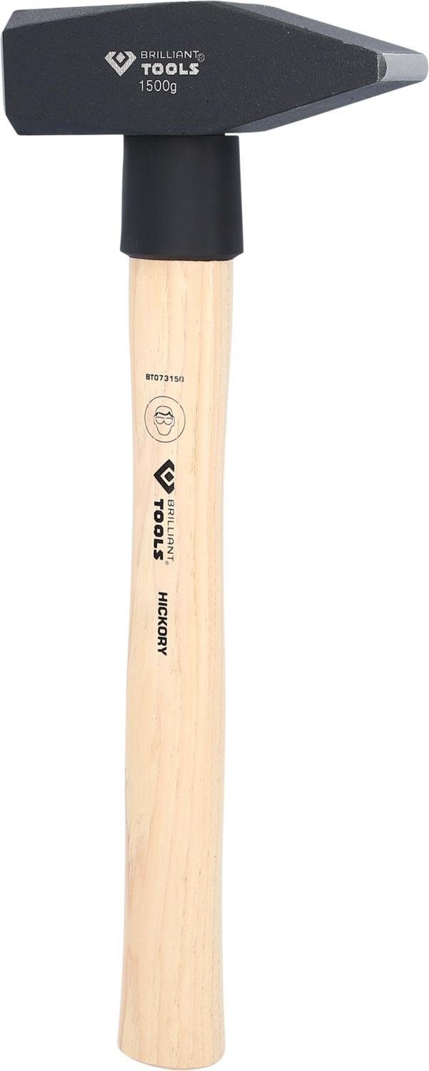 g mit Tools Schlosserhammer Hammer 1500 Brilliant Hickory-Stiel,