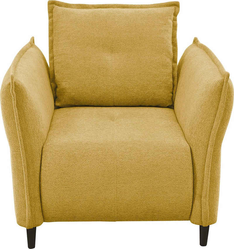 INOSIGN Sessel »HOKU«, in eleganter Optik, in 2 Stoffqualitäten und verschiedenen Farben