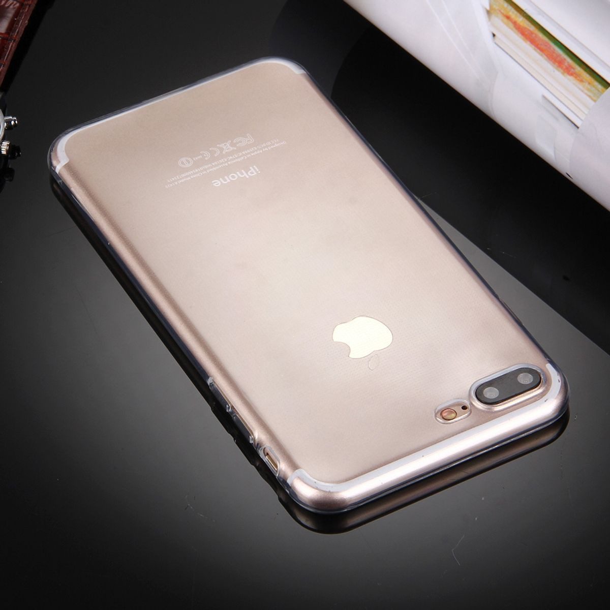 König Design Handyhülle Apple iPhone 7 Plus, Apple iPhone 7 Plus Handyhülle Ultra Dünn Bumper Backcover Transparent
