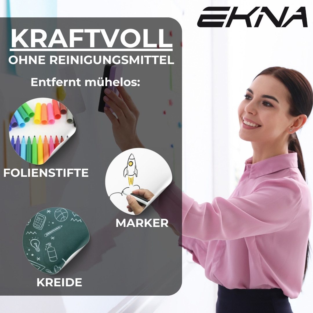 EKNA Schwamm Whiteboard Schwamm - Magnetische Tafelwischer, Mühelose Reinigung!