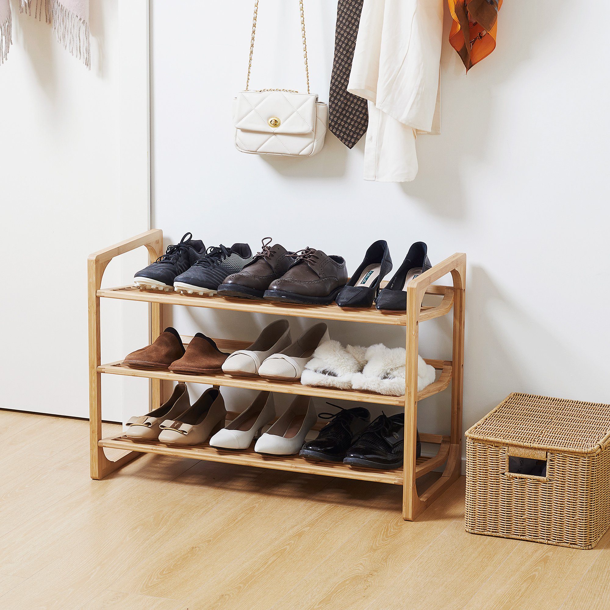 HOMCOM Schuhregal Schuhablage, Schuh-Organizer mit Griff, günstig online kaufen