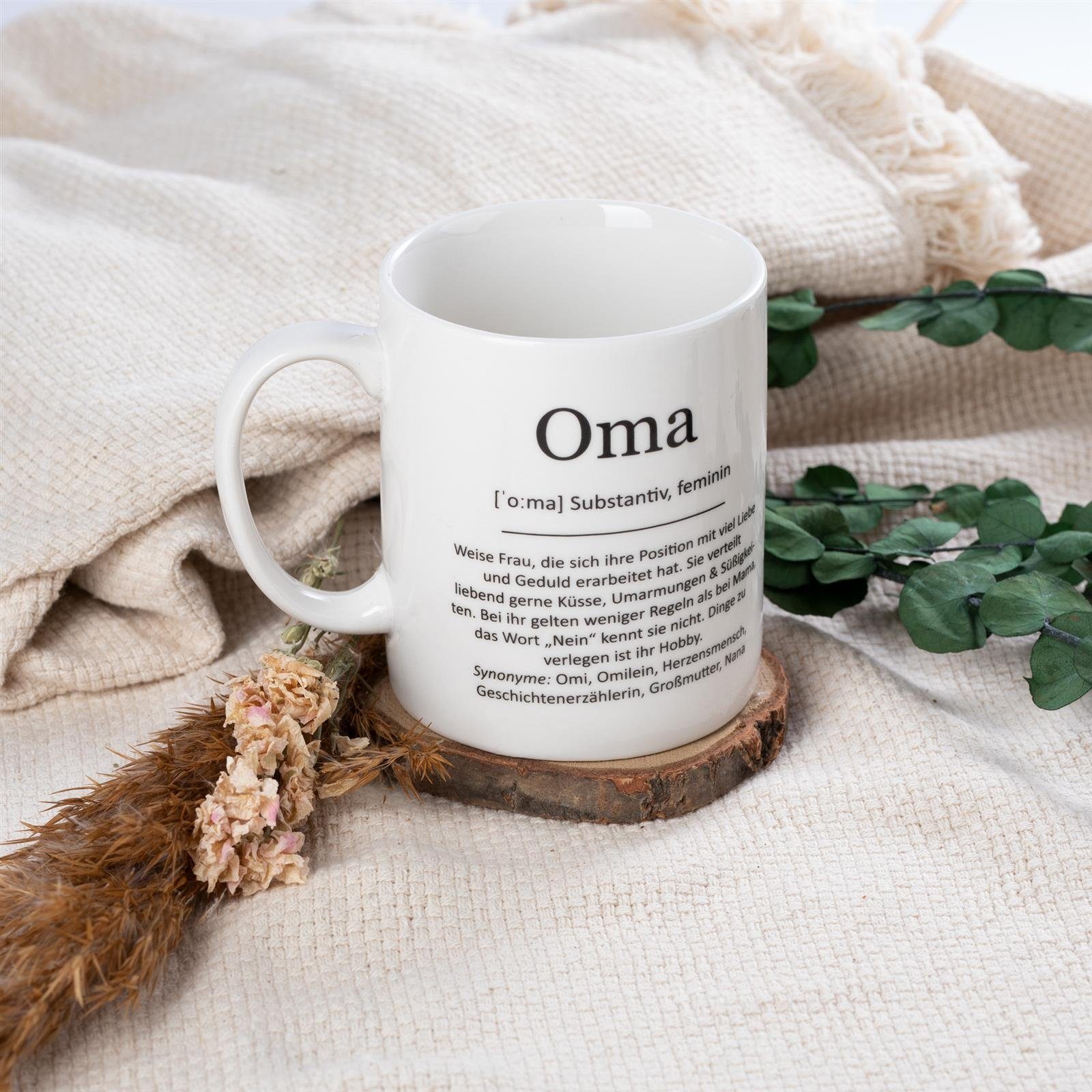Spruch ILP Oma Tasse mit Kaffeebecher