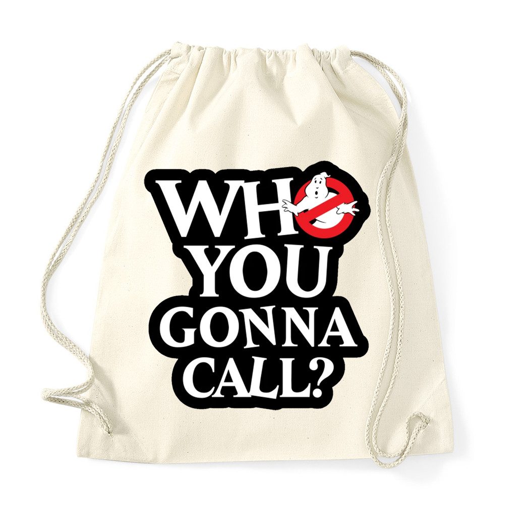 Turnbeutel WhoYouGonnaCall Turnbeutel Kultfilm Retro Freizeit Tasche