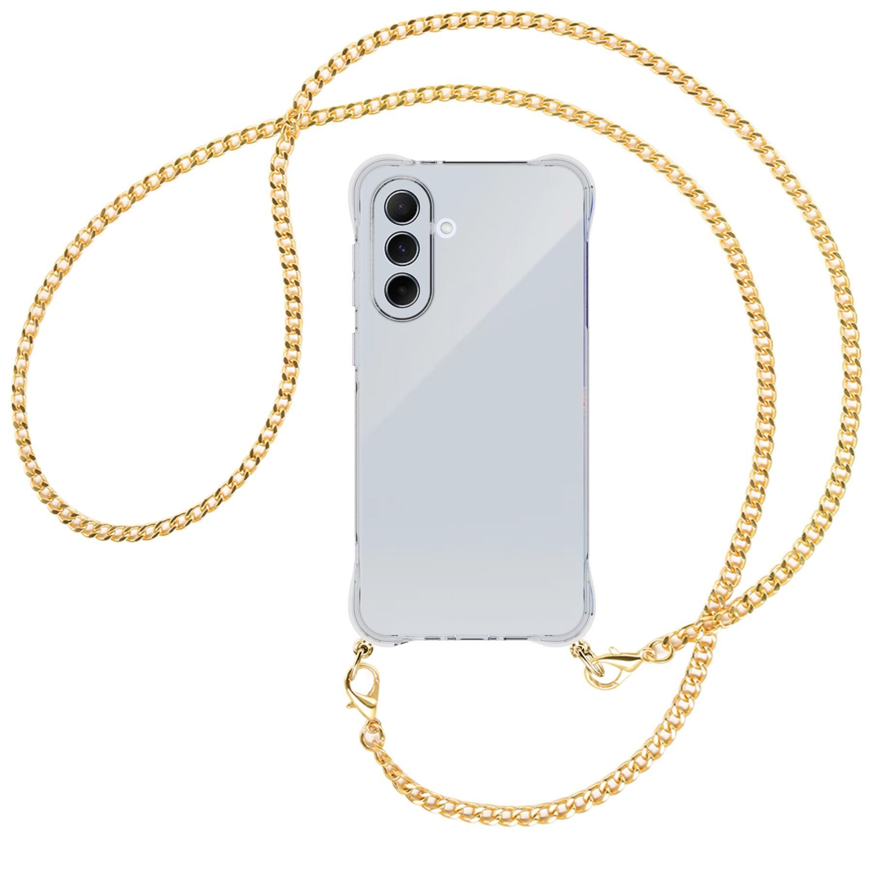 mtb more energy Handykette für Samsung Galaxy A56 5G [NC-933-MK], Umhängehülle mit Metallkette [NC-933-MK]
