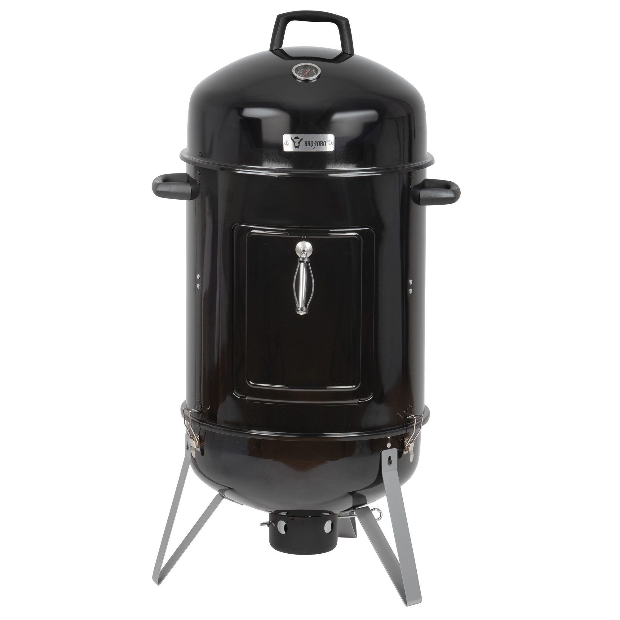 BBQ-Toro Räucherofen Räuchertonne Oak Ø 47 cm, Räucherofen BBQ Smoker Holzkohlegrill