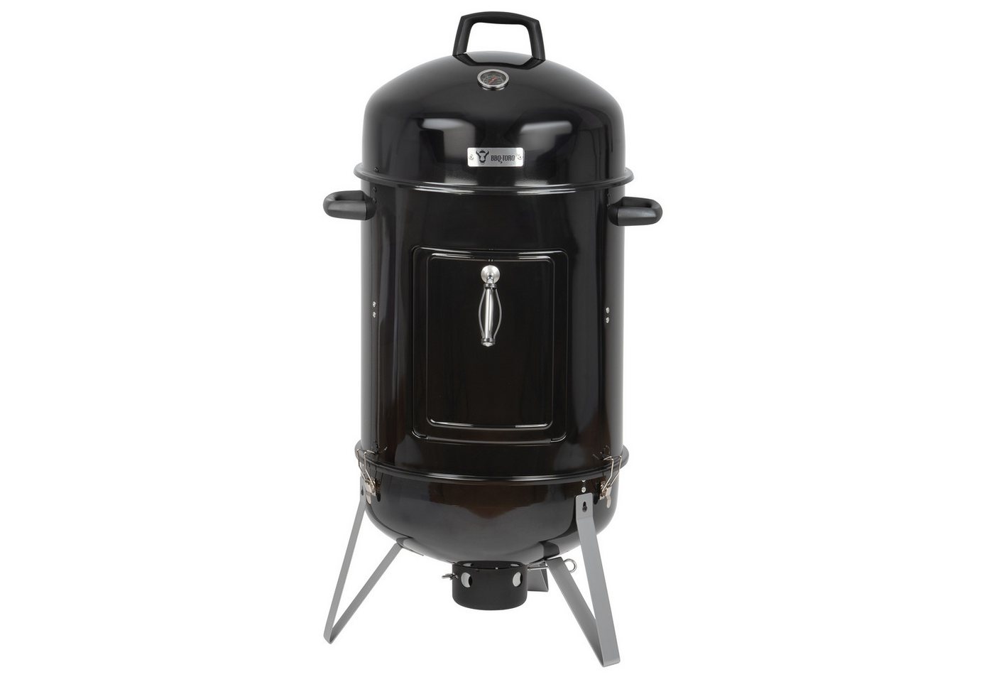 BBQ-Toro Räucherofen Räuchertonne Oak Ø 47 cm, Räucherofen BBQ Smoker Holzkohlegrill