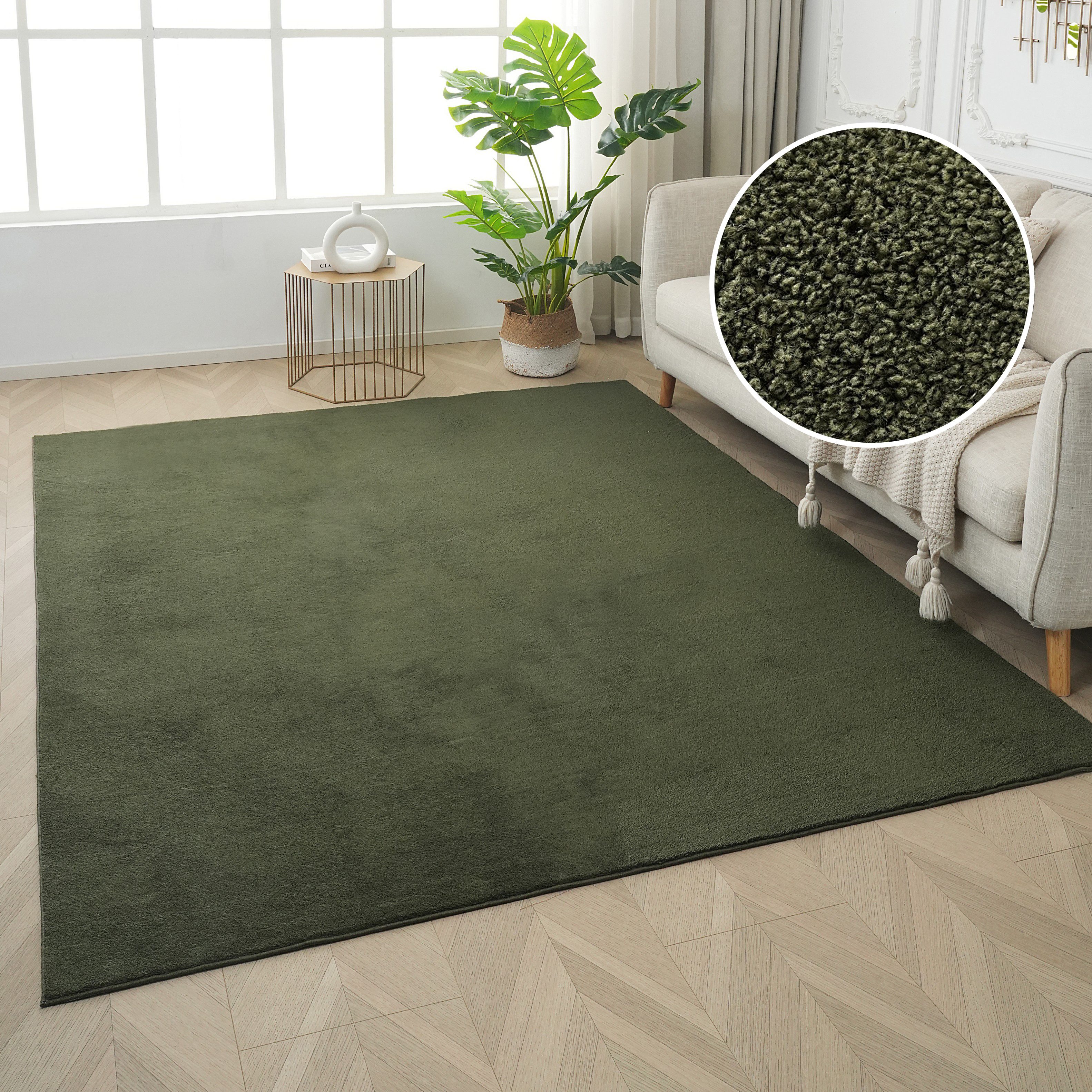 my home Teppich Cali light, weich, modern, waschbar, rechteckig, Höhe: 13 m günstig online kaufen