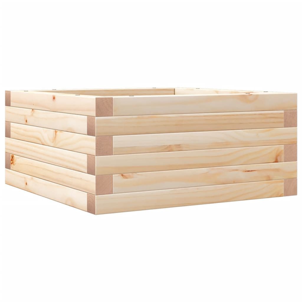 vidaXL Blumentopf Pflanzkübel 50x50x23 cm Massivholz günstig online kaufen