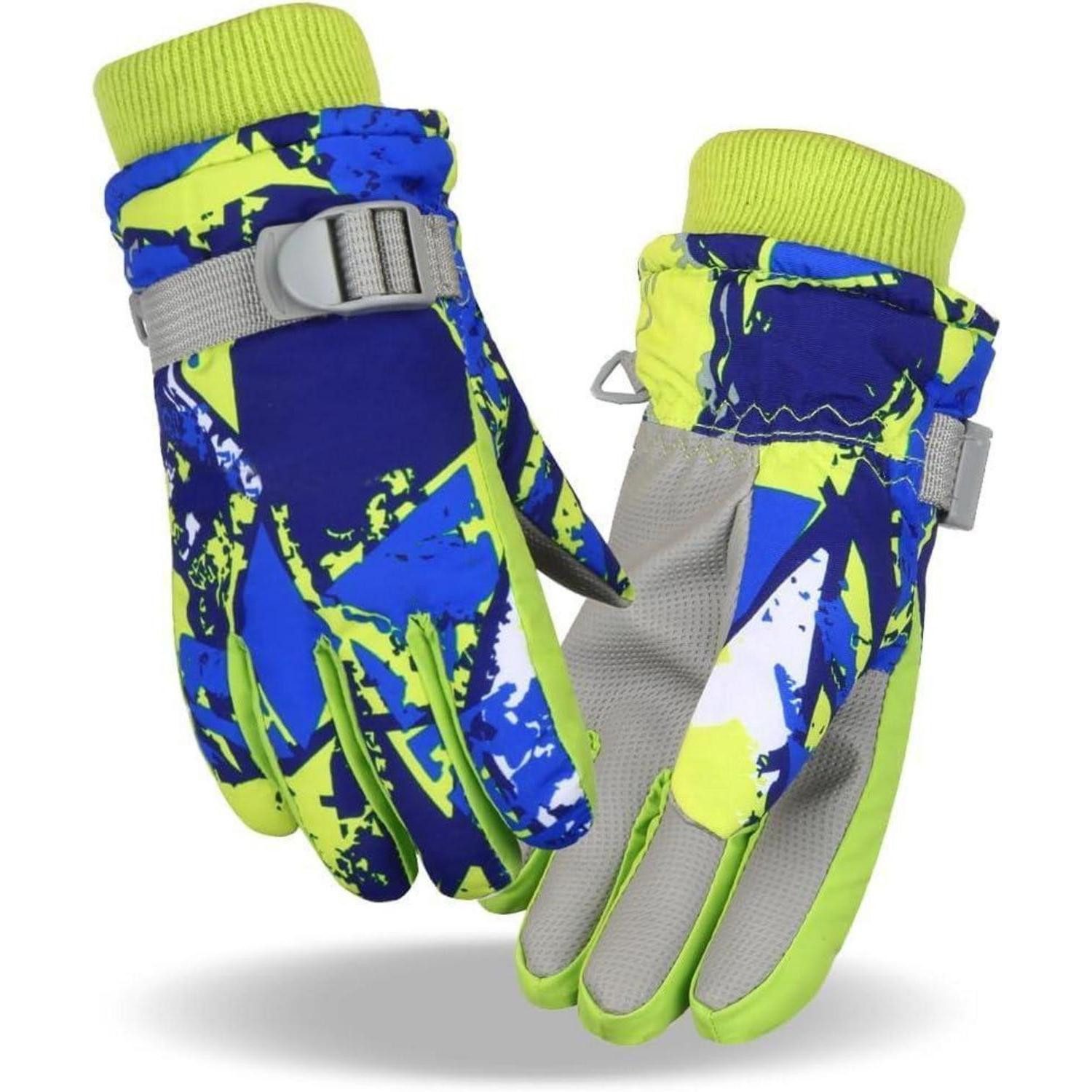 LuxusKollektion Skihandschuhe Skihandschuhe Kinder Blau XS (1-St)