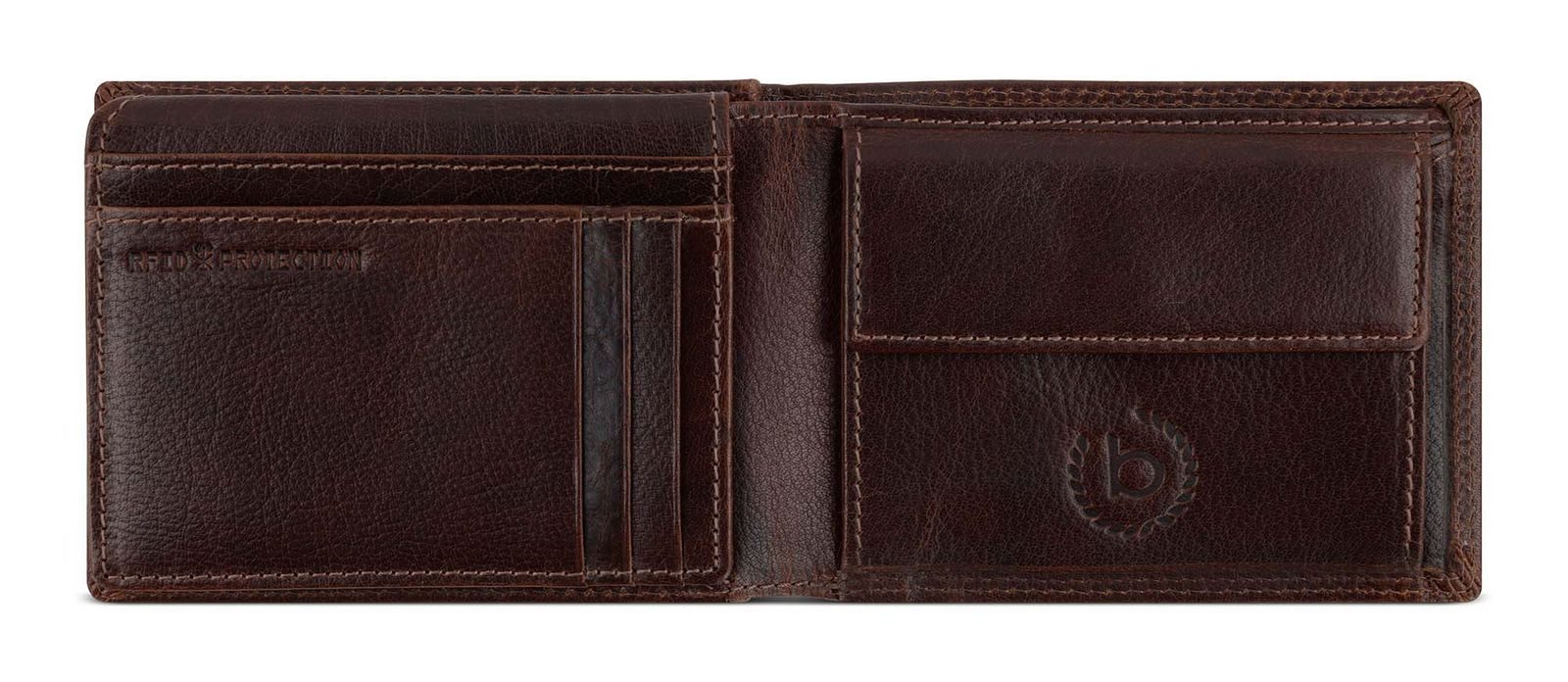 bugatti Geldbörse Wallet With Flap 7CC, aus echtem Büffelleder mit RFID-Blo günstig online kaufen