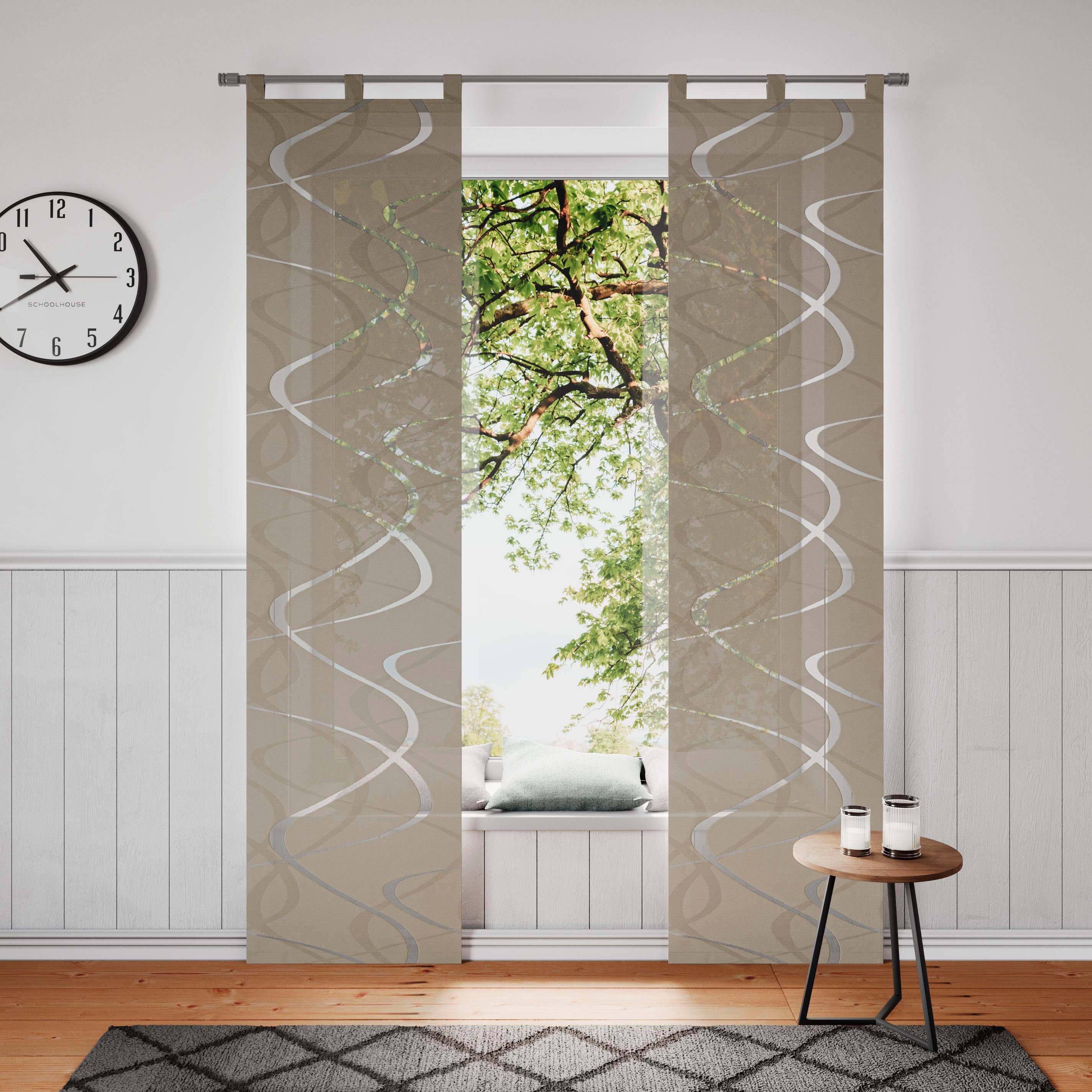 Neutex for you! Schiebegardine Pelotas (1 St), Schlaufen, halbtransparent, günstig online kaufen