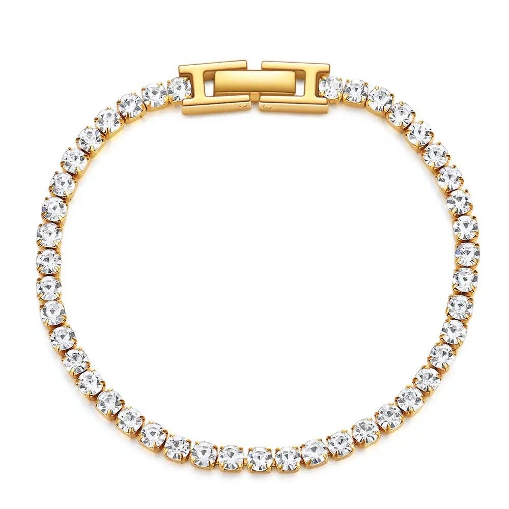 ROUGEMONT Tennisarmband Damen Tennisarmband 3mm Edelstahlarmband Zirkoniaar günstig online kaufen