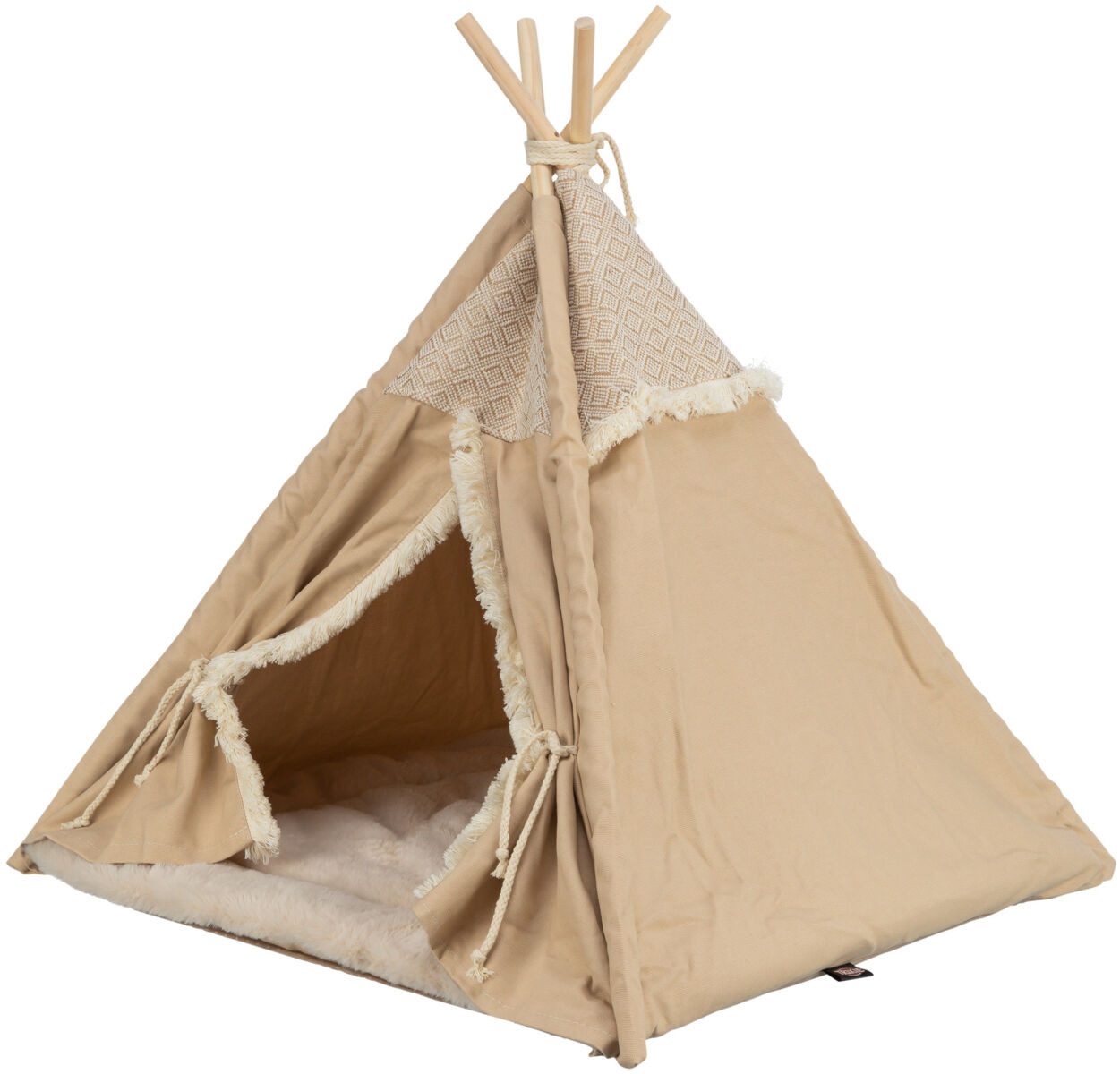 TRIXIE Tierhöhle Tipi Boho - beige - 55 × 65 × 55 cm