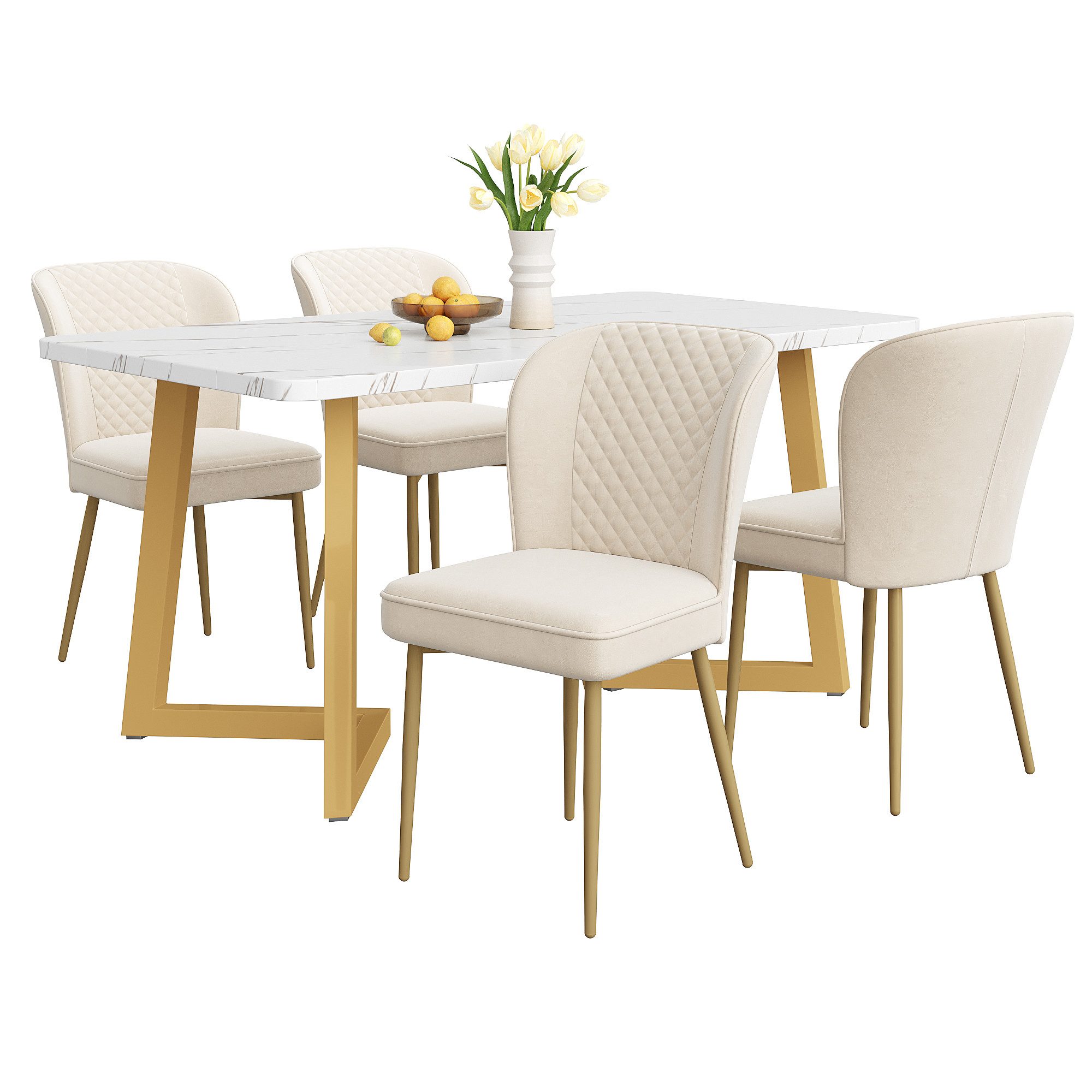i@home Essgruppe 117×68cm Esstisch mit 4 günstig online kaufen