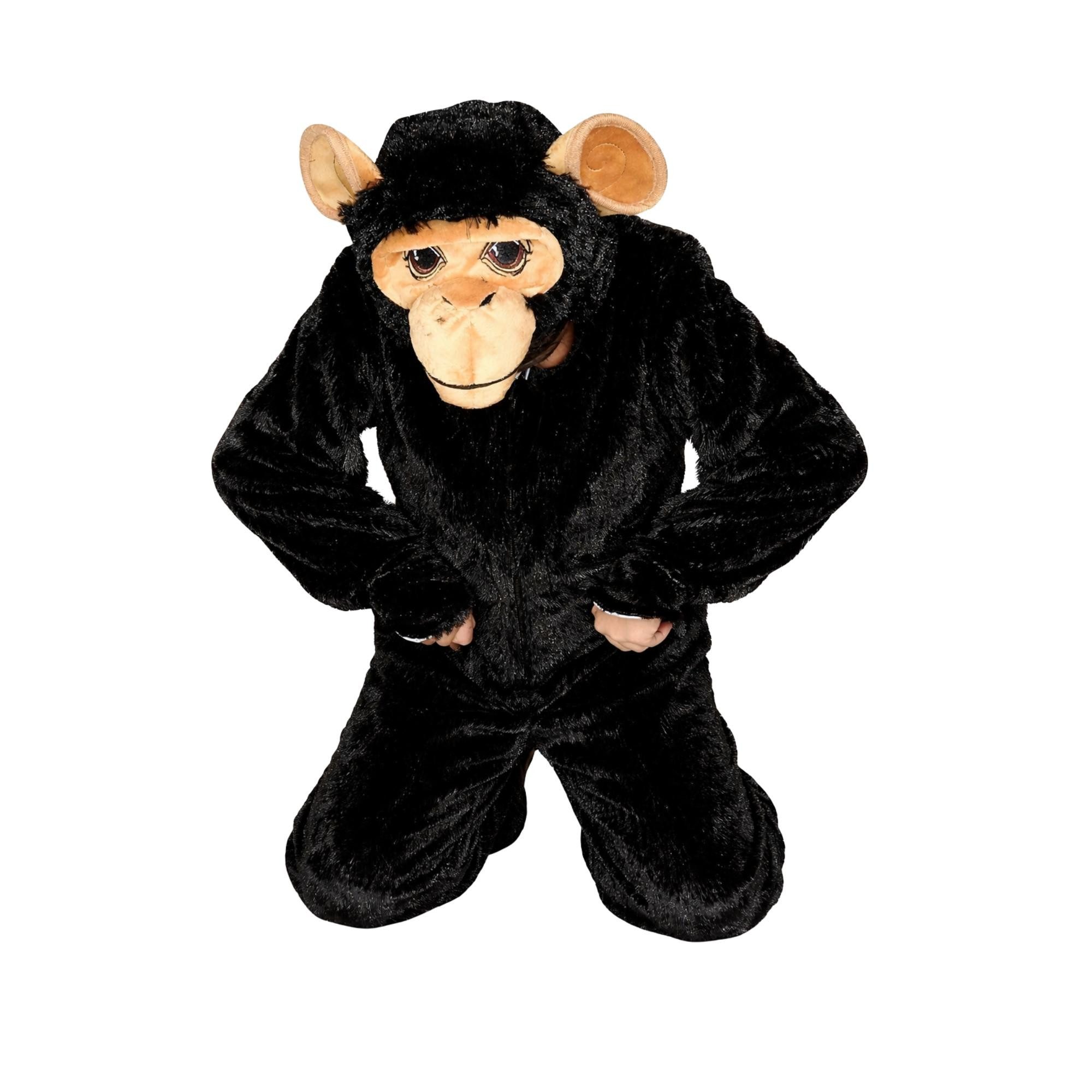Ikumaal Kostüm Schimpanse-n Kostüm-e, F84, Kinder, Gorilla Fasching Karneval - Größe: