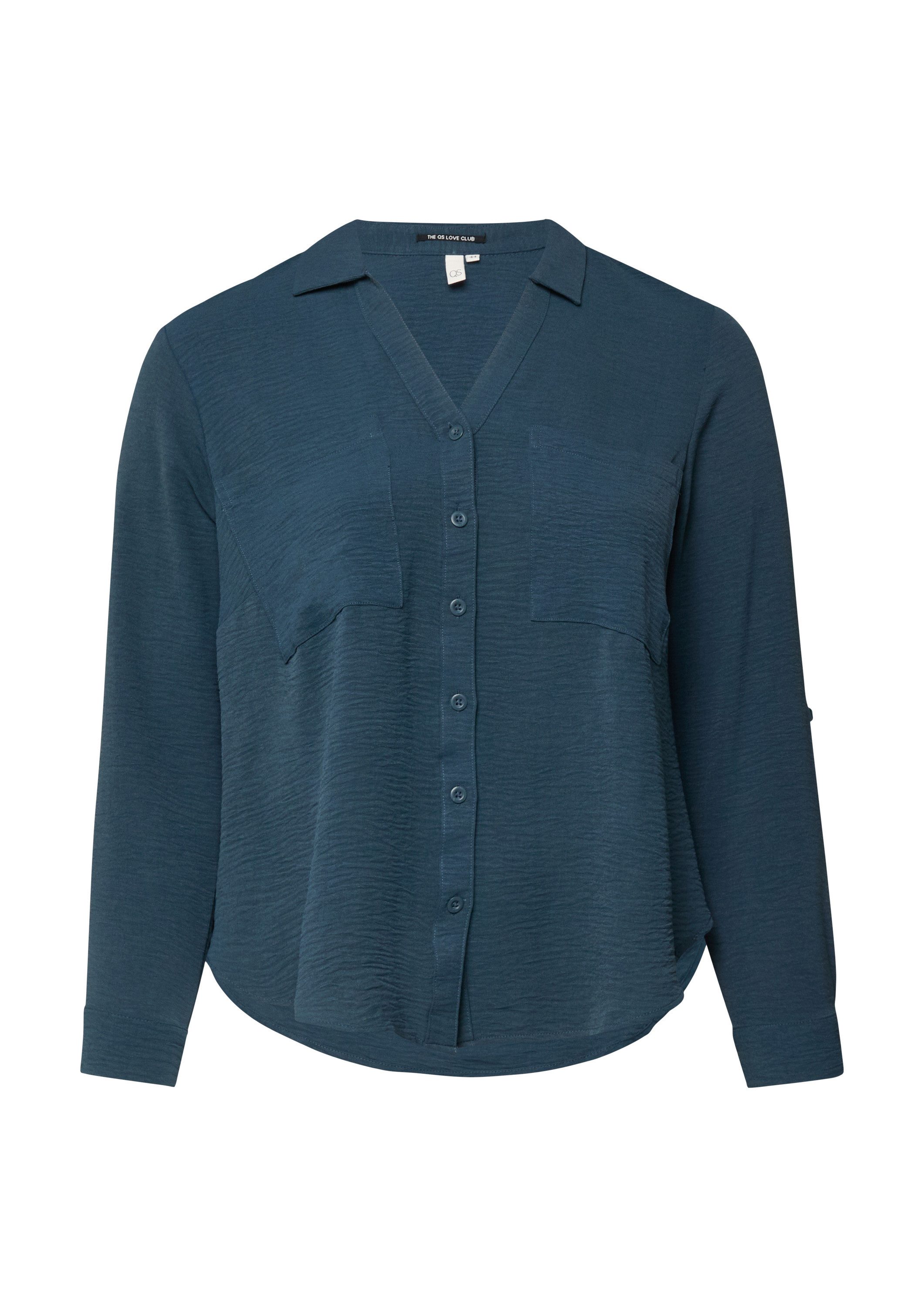 QS Langarmbluse Bluse Bluse mit Turn-up günstig online kaufen