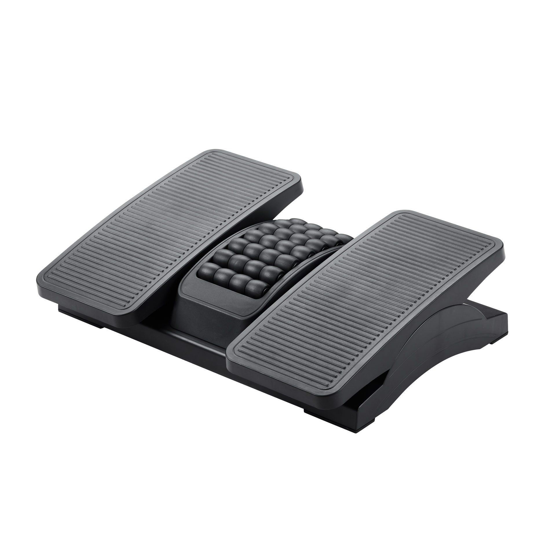 Platinet Fußstütze Ergonomischer Fußhocker mit individuellen Fuß-Einstellungen, Massagerollen und rutschfeste Fläche für ergonomisches Sitzen