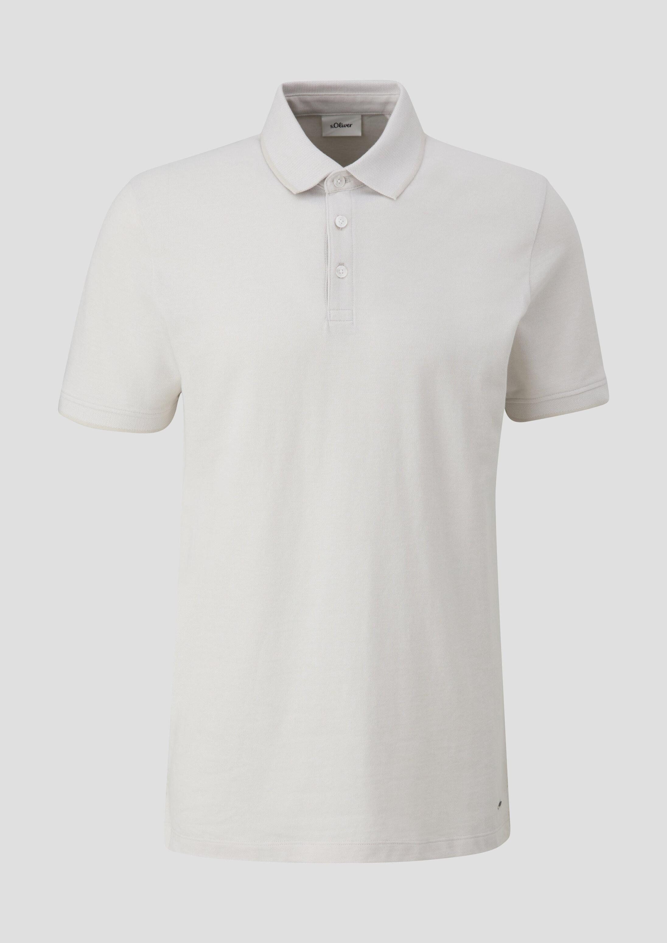 s.Oliver Kurzarmshirt Polo-Shirt Poloshirt im Slim Fit mit Piquéstruktur
