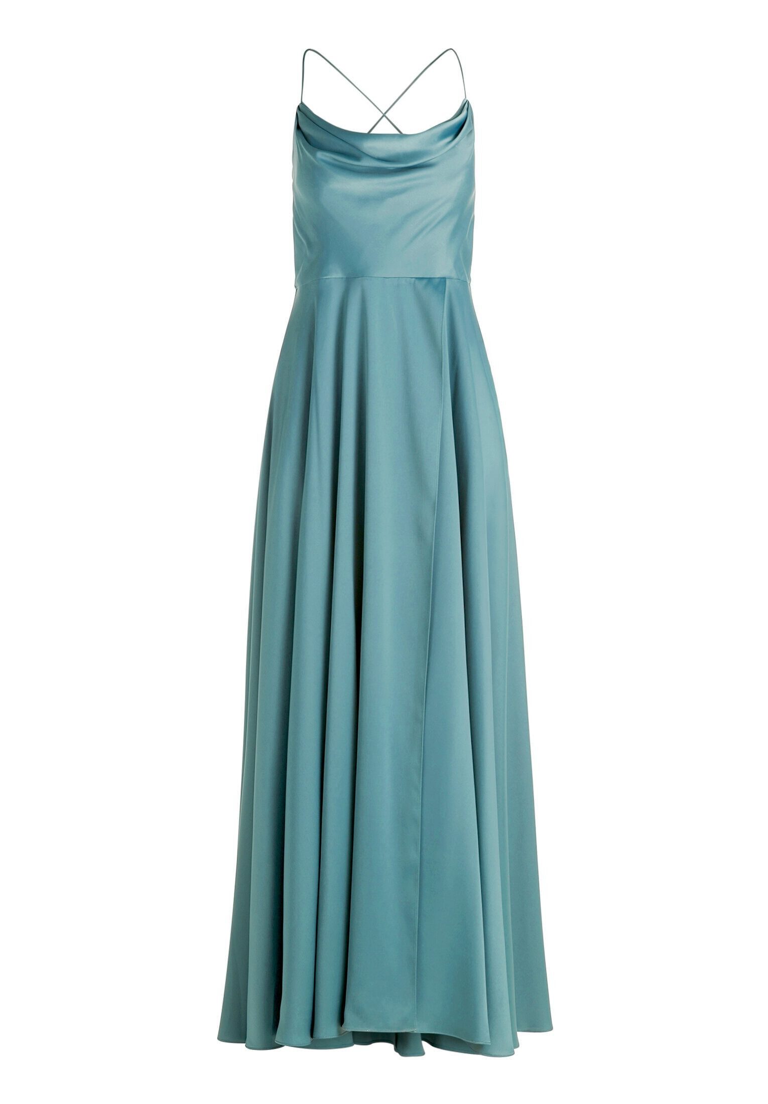 Vera Mont Abendkleid Damen mit Wasserfallausschnitt Material