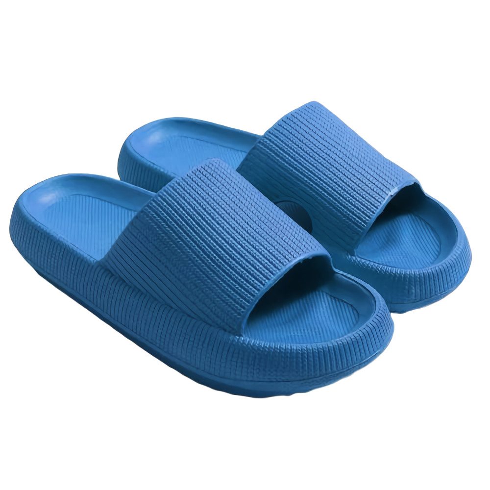 Blusmart Damen Herren Badeschuhe Badepantolette (EVA Rutschfest Pantoletten, Dicke Sohle bequeme) für Badezimmer, Schlafzimmer, Wohnzimmer, Strand, Freizeit