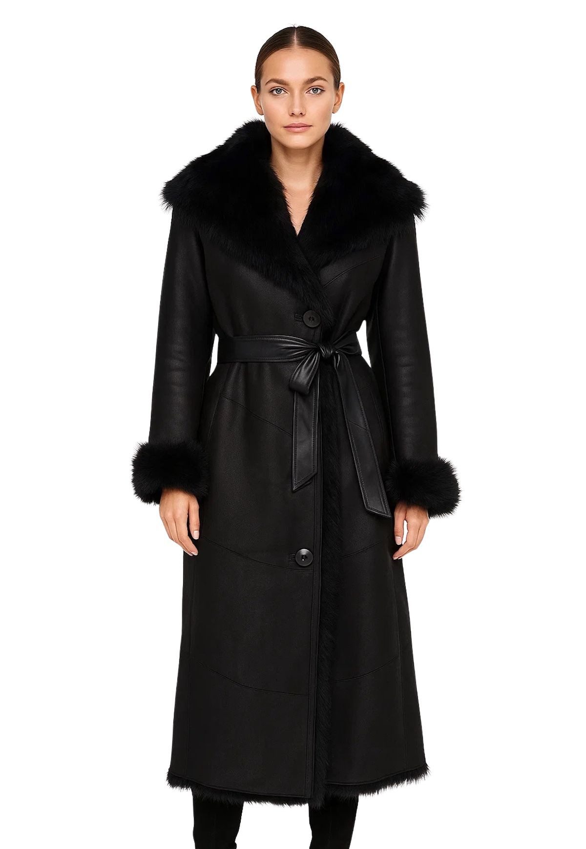 Hollert Wintermantel Damen Lammfellmantel Serena Edle Wärme in Seidigen Tos günstig online kaufen