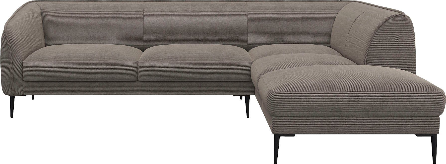 FLEXLUX Ecksofa Belle Designsofa, L-Form, B/T 268/209 cm, Skandinavisches Design, In hochwertiger Verarbeitung
