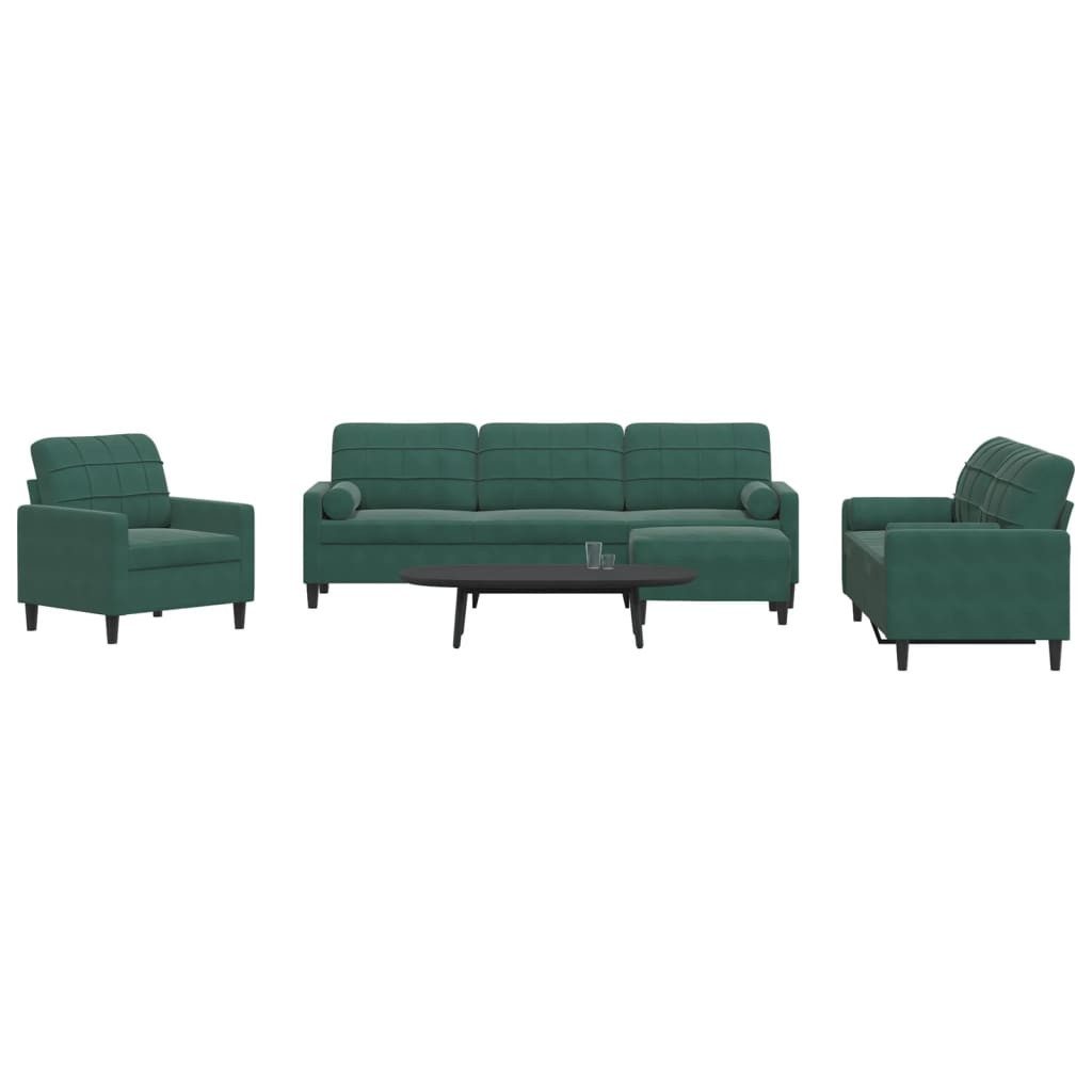 vidaXL Sofa 4-tlg. Sofagarnitur mit Kissen günstig online kaufen