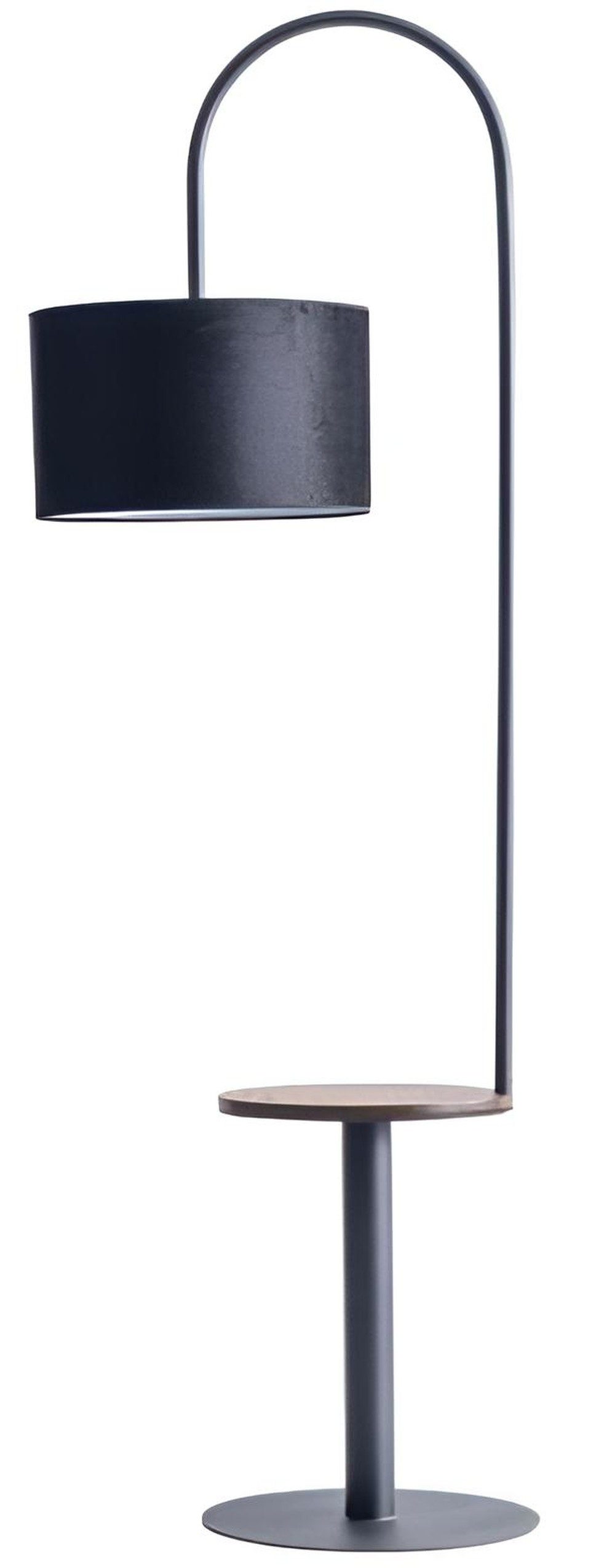 JVmoebel Stehlampe JVMoebel Stehlampe Schwarz aus Metall und Textil, modern, Ohne Leuchtmittel, Tageslichtweiß, Warmweiß, Kaltweiß, Made in Europa