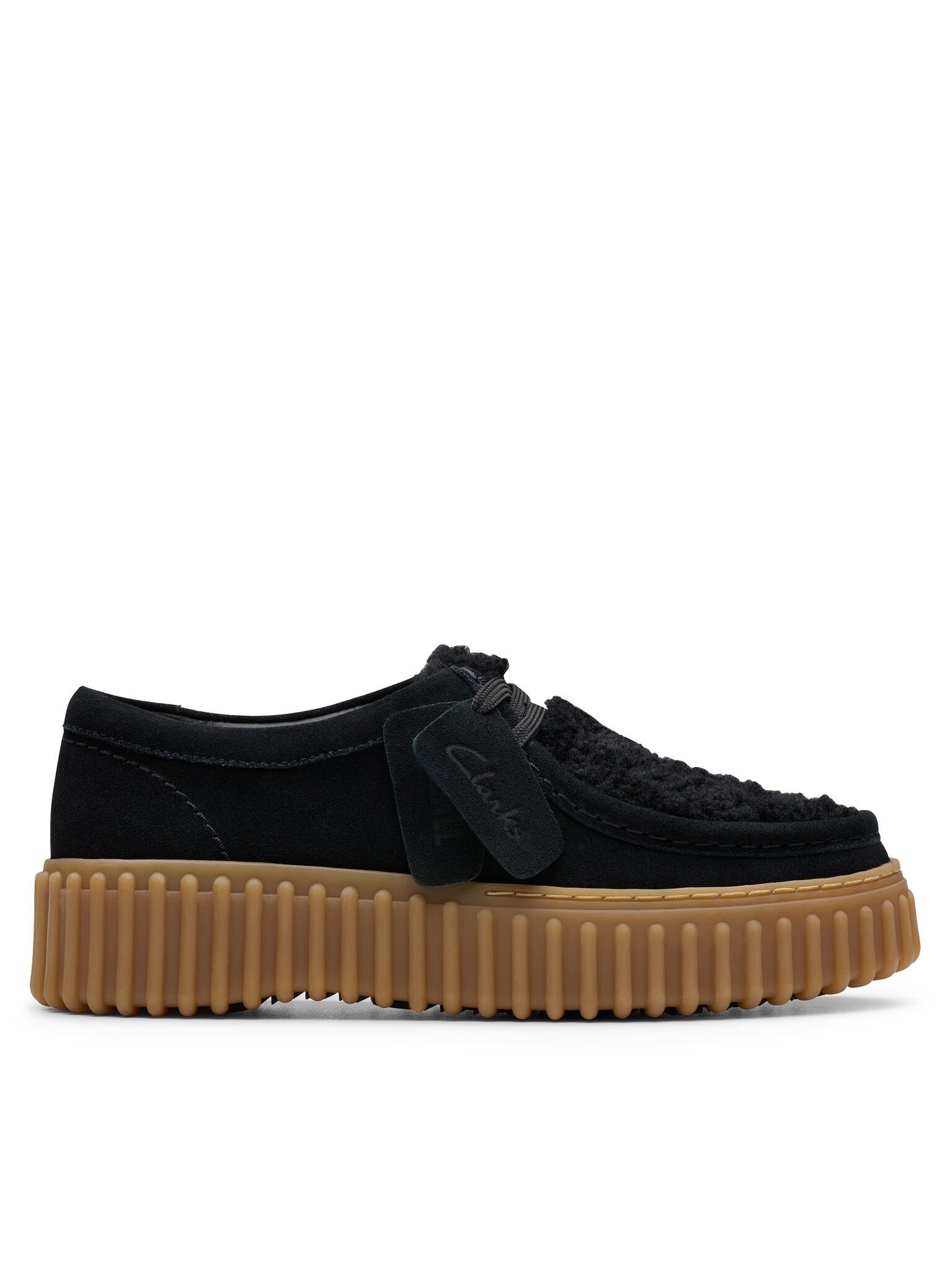 Clarks Halbschuhe Torhill Bee 26179110 Schwarz Schnürschuh