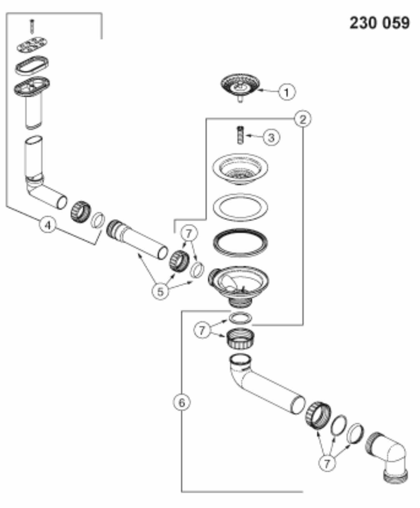 Blanco Einbauspüle BLANCO Ablaufgarnitur ohne Ablauffernbedie., Überlauf oval horizontal