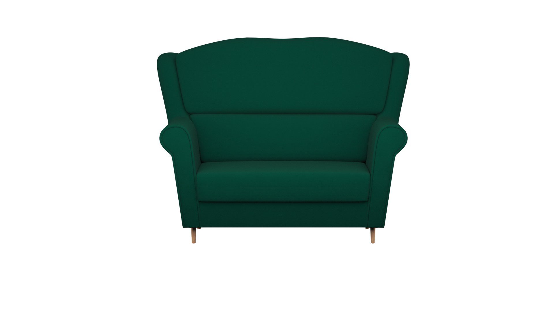 Siblo 2-Sitzer Elegantes Zweisitzer Sofa Tiziano 2 - modernes 2-er Sofa Grün