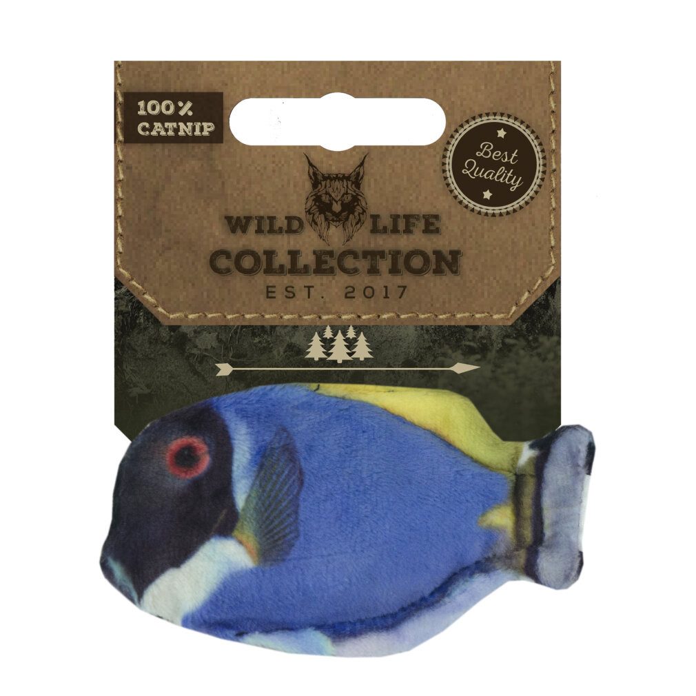 wild life collection Tierkuscheltier Wild Life Cat Blue Tang (Blaue Doktorfisch)