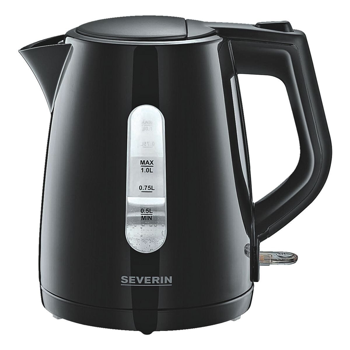Severin Елктрочайники WK 3410, 2200 W, 1 Liter, 2200 Watt, mit beidseitiger Wasserskala, kabellos