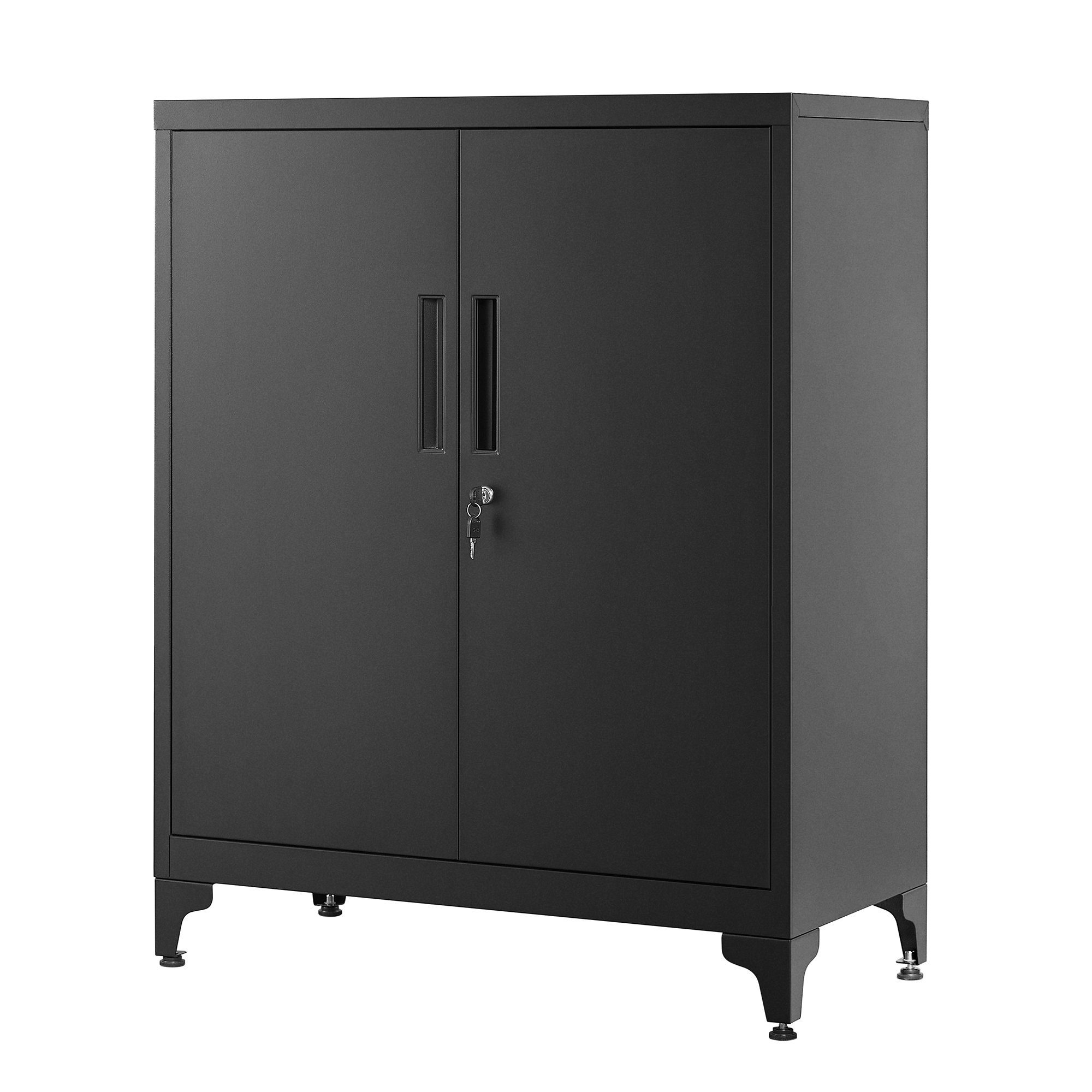 SONGMICS Aktenschrank Mehrzweckschrank, Büroschrank mit 2 Türen Schrank abs günstig online kaufen