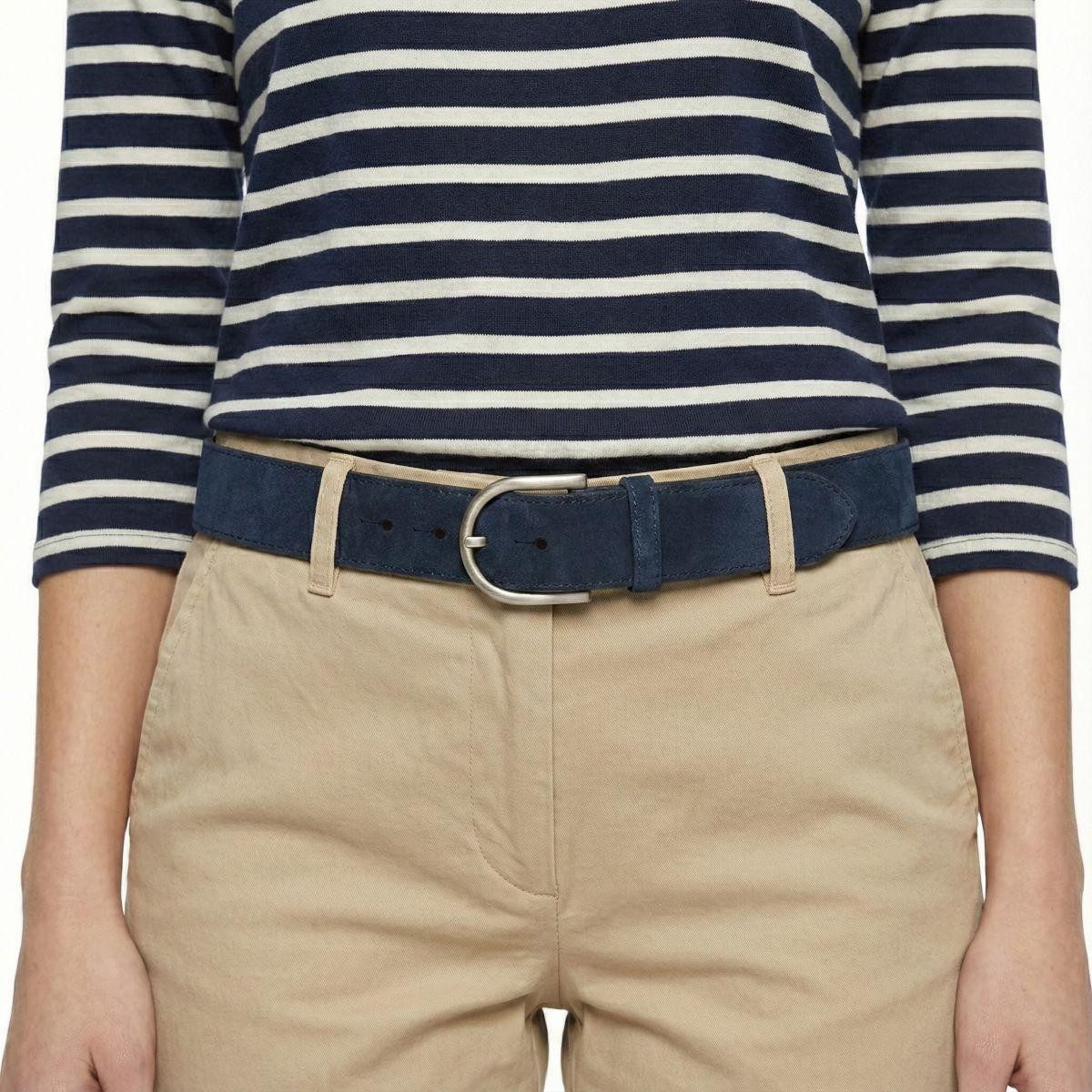 BELTINGER Ledergürtel Damen-Gürtel aus Veloursleder 4 cm - Velour-Gürtel für Damen 40mm - Wi (1-St)