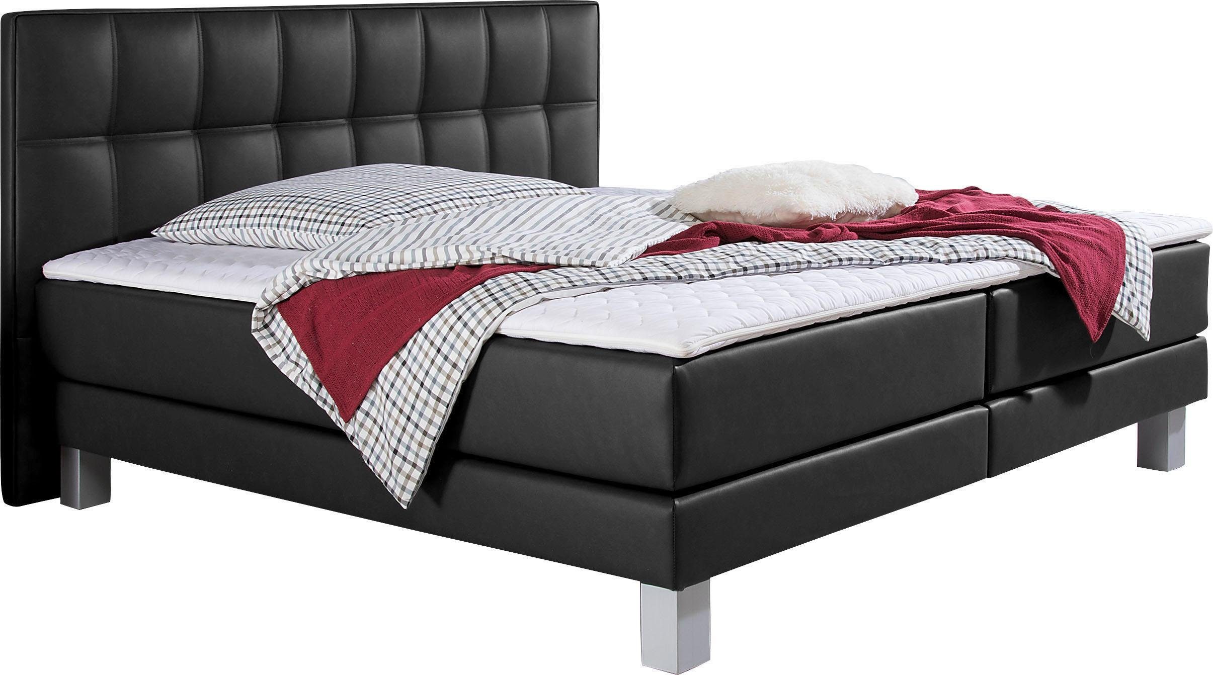 INOSIGN Boxspringbett Tavira, in 4 Breiten, 4 Farben und 3 Matratzenarten, günstig online kaufen