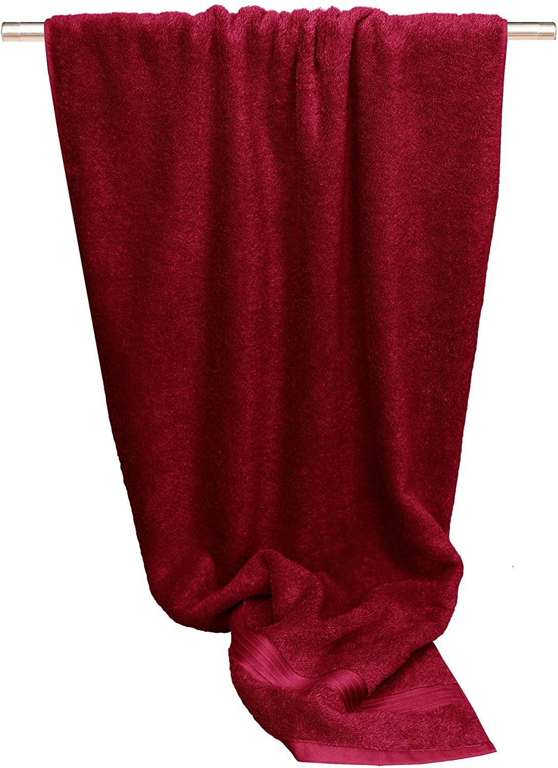 rotes Lashuma cm Rubin Handtuch Dunkel Rot Linz, Frottee 70x140 (1-St), Frottee Duschtuch