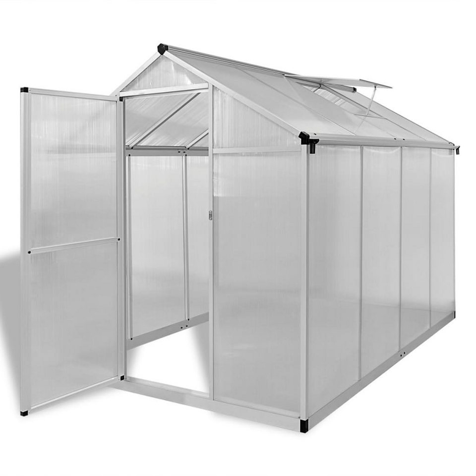 vidaXL Gewächshaus »Verstärktes Gewächshaus Aluminium 4,6 m²«