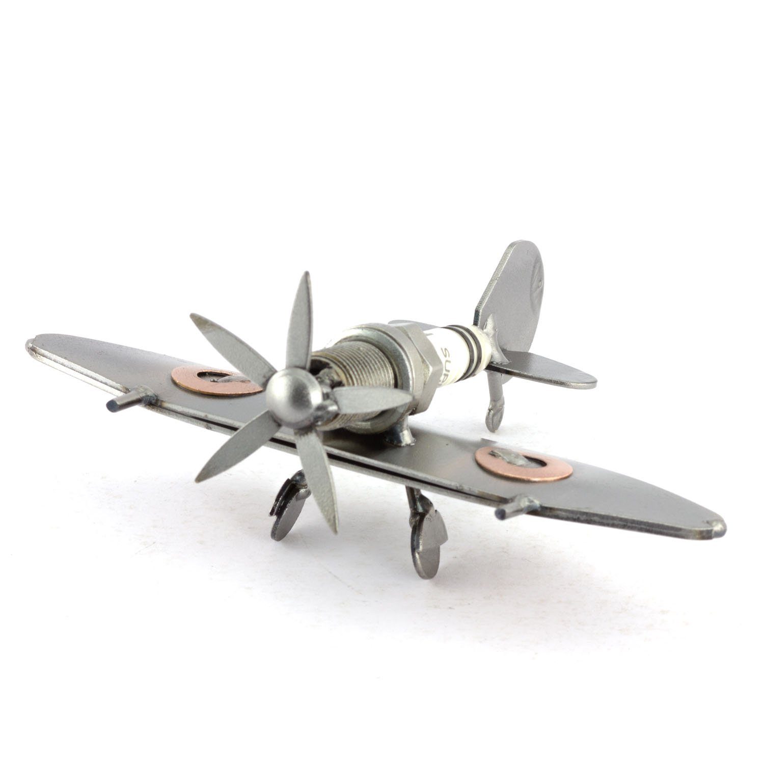 Steelman24 Dekofigur 2 Flugzeug Spitfire Mini