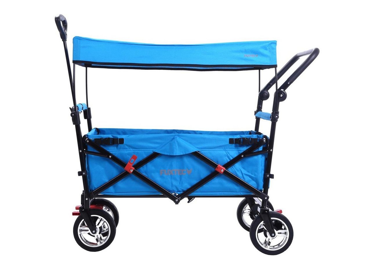 Thumbnail - FUXTEC Bollerwagen CT-700, UV-Schutz-Sonnendach, 75 kg Belastbarkeit, faltbar, kippsicher