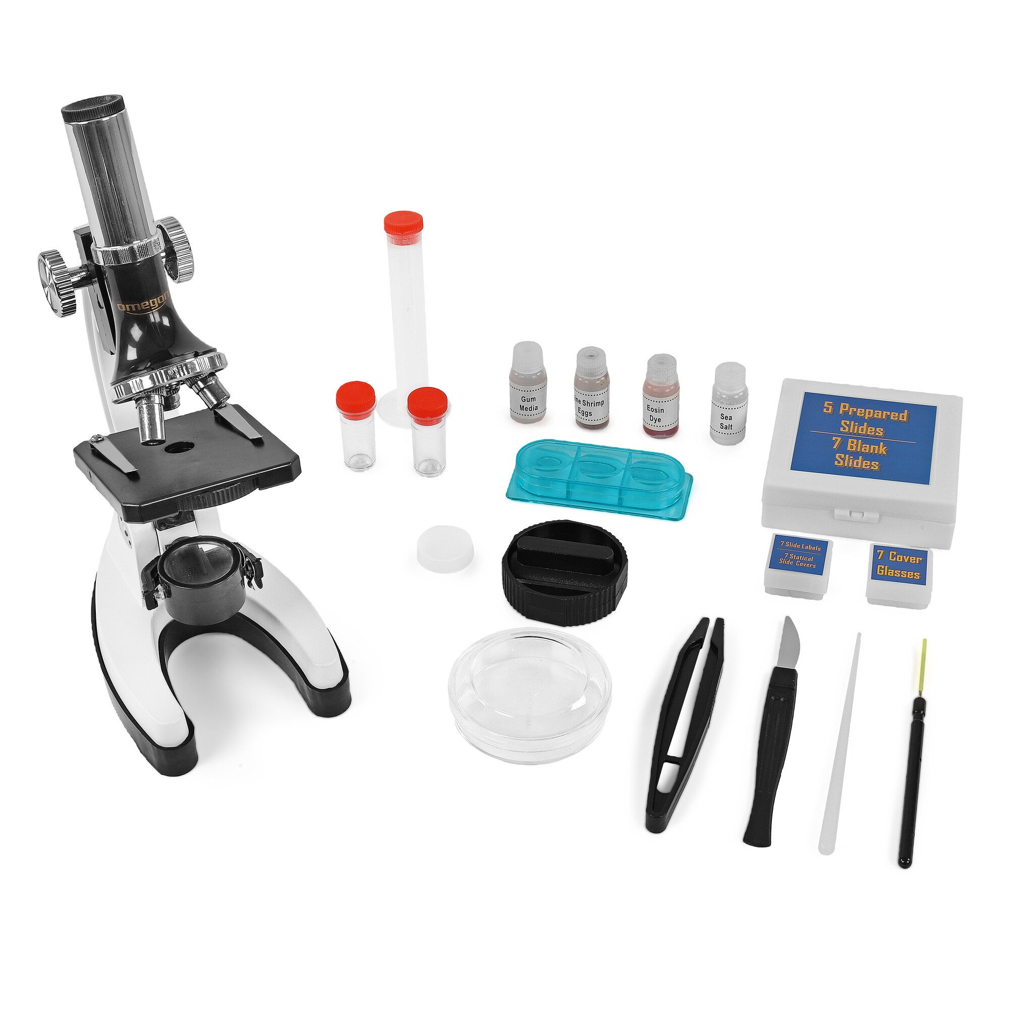 Omegon Omegon MonoView, Mikroskopier-Set, 1200x Auf- und Durchlichtmikroskop