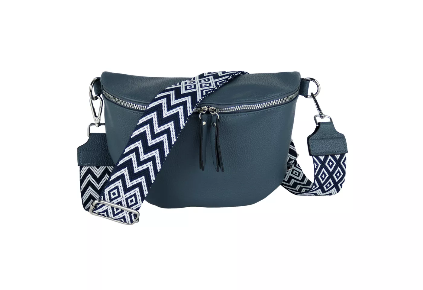MIRROSI Bauchtasche Damen Taschen, Umhängetasche, Brusttasche, 26x18x9cm Veganes Leder (Schultertasche für jeden Anlass), Crossbody Bag, Bohemian gemusterten& verstellbaren Schulterriemen