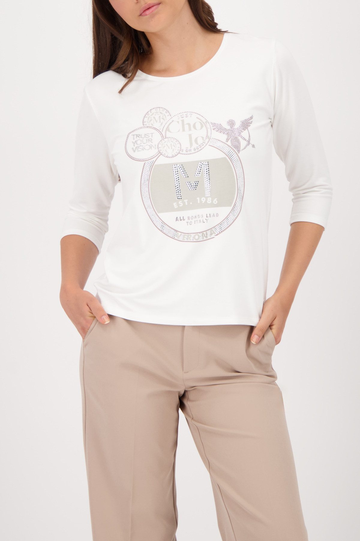Monari 3/4-Arm-Shirt Shirt Schmuck Emblem Regular günstig online kaufen