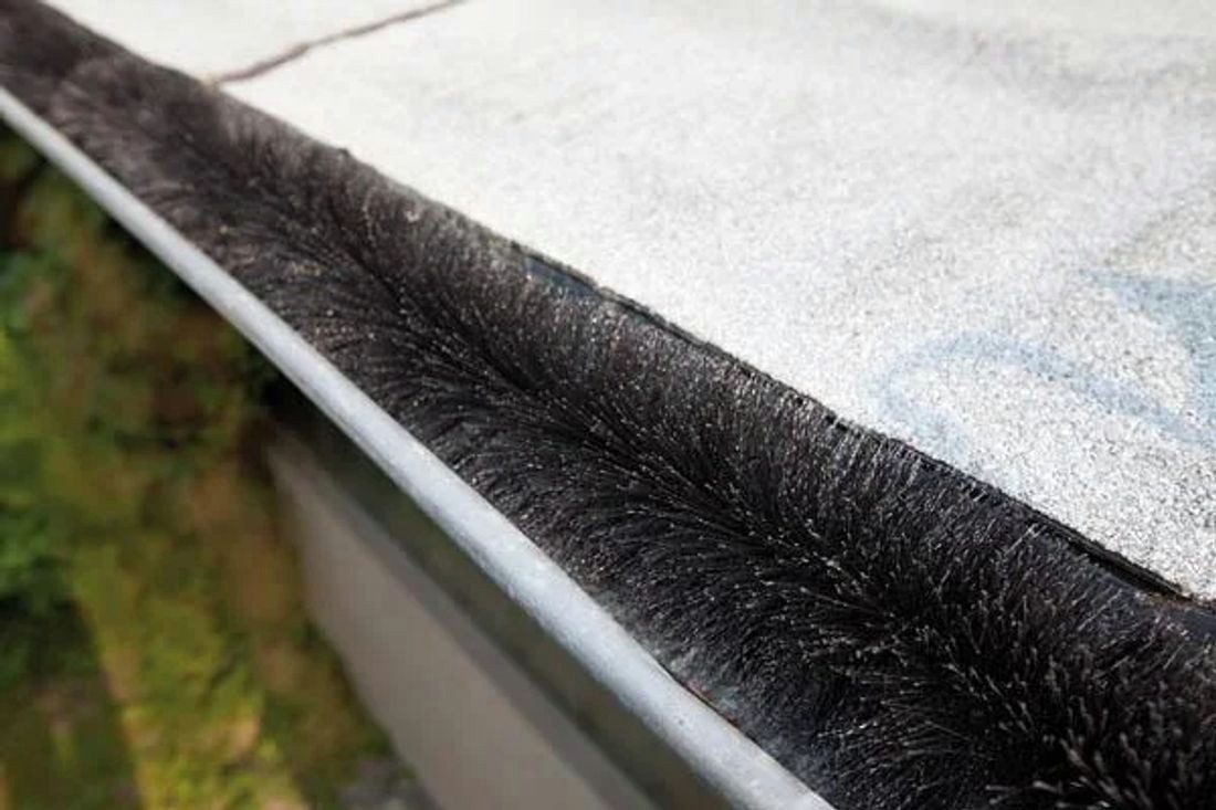 Westfalia Werkzeug Dachrinnenreiniger Rinnenigel, 4 m Länge, 120 mm Durchmesser