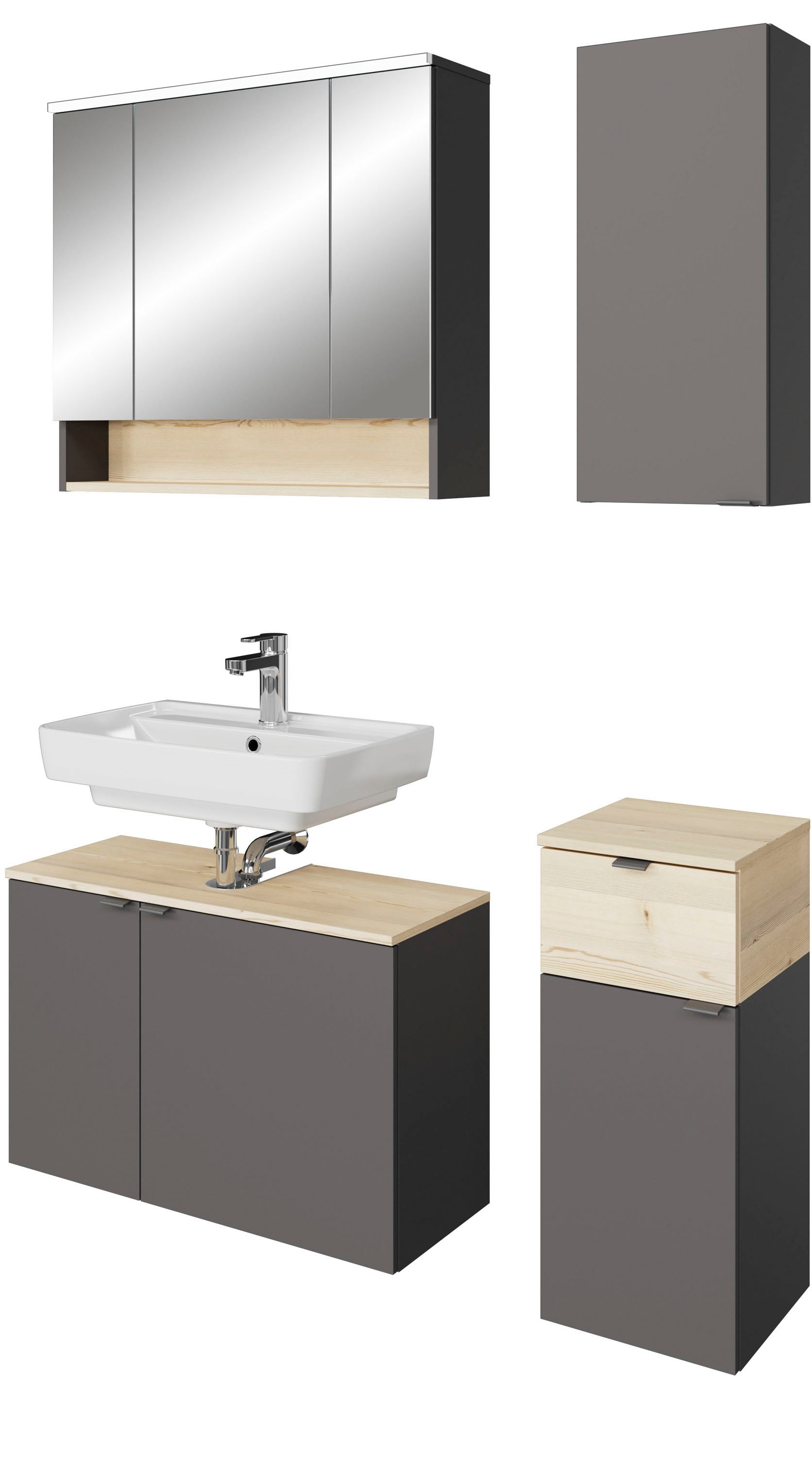 Saphir Badmöbel-Set Quickset 394, (Komplett-Set, 4-St)